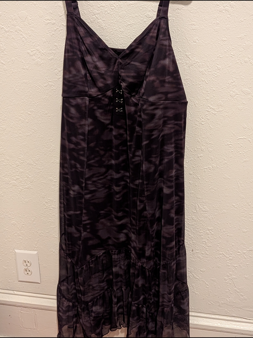 torrid Dark Purple Tie-Dye Midi Dress